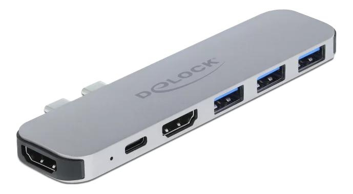 DeLOCK Docking Station for MacBook Dual HDMI 4K / PD / Hub in de groep COMPUTERS & RANDAPPARATUUR / Laptops & accessoires / Docking station bij TP E-commerce Nordic AB (C70780)