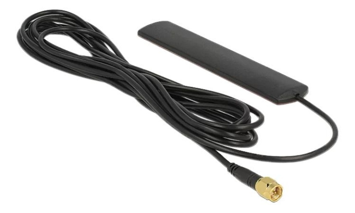 DeLOCK LTE Antenna SMA 3dBi fixed adhesive mounting in de groep COMPUTERS & RANDAPPARATUUR / Netwerk / Netwerkkaarten / USB bij TP E-commerce Nordic AB (C70786)