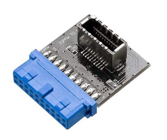 Akasa 20-pin USB 3.1 internal connector in de groep COMPUTERS & RANDAPPARATUUR / Computeraccessoires / Overige bij TP E-commerce Nordic AB (C70796)