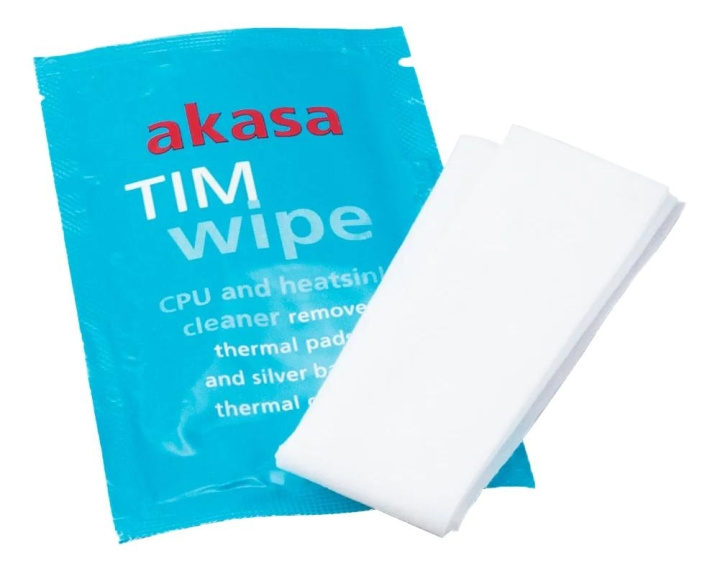 Akasa TIM Wipes, blå in de groep COMPUTERS & RANDAPPARATUUR / Computeraccessoires / Reiniging bij TP E-commerce Nordic AB (C70798)