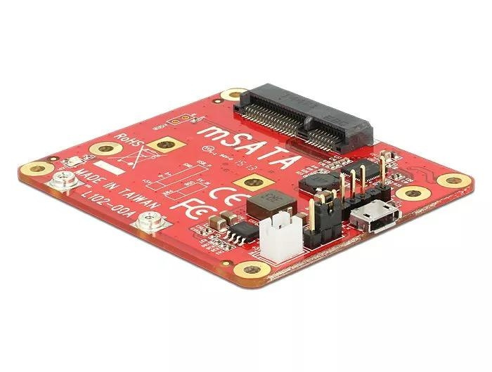 DeLOCK Raspberry mSATA module, Type Micro-B, incl. mounting kit in de groep COMPUTERS & RANDAPPARATUUR / Computeronderdelen / Harde schijven / Chassisventilatoren bij TP E-commerce Nordic AB (C70818)