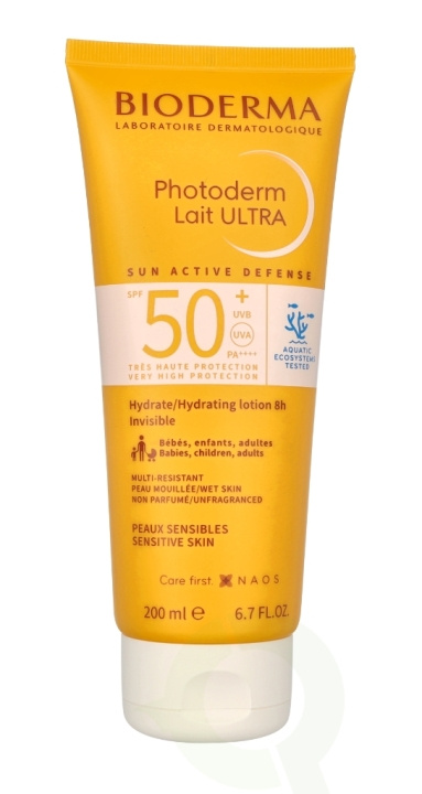 Bioderma Photoderm Ultra Lotion SPF50+ 200 ml in de groep BEAUTY & HEALTH / Huidsverzorging / Zonnebank / Zonnebescherming bij TP E-commerce Nordic AB (C70884)