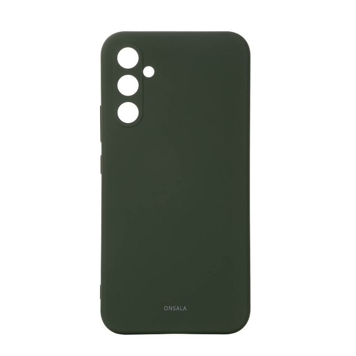 Onsala Mobilskal med Silikonkänsla Olive Green - Samsung A35 5G in de groep SMARTPHONE & TABLETS / Mobielbescherming / Samsung bij TP E-commerce Nordic AB (C71198)