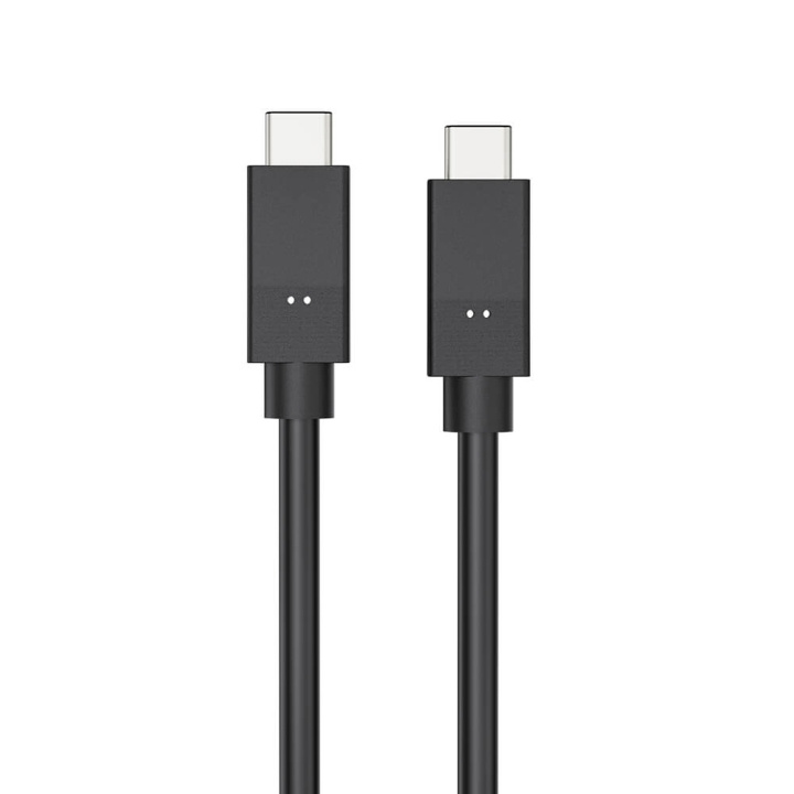 GEAR Kabel USB-C till USC-C 3.1 5A/100W/10GB Gen 2 1,5m Svart in de groep SMARTPHONE & TABLETS / Opladers & Kabels / Kabels / Kabels Type C bij TP E-commerce Nordic AB (C71371)