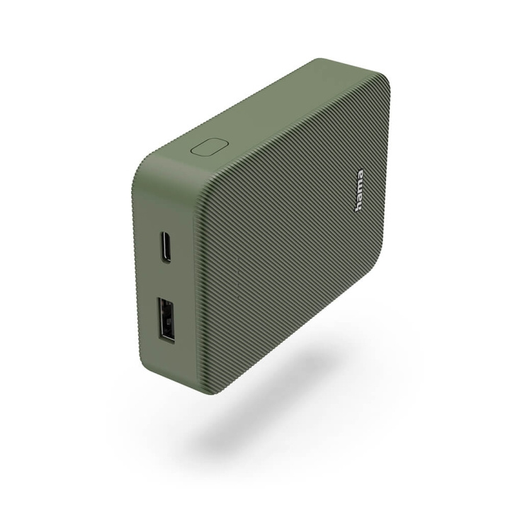 Hama Powerbank Colour 10 10000mAh USB-C+USB-A Grön in de groep SMARTPHONE & TABLETS / Opladers & Kabels / Powerbanks bij TP E-commerce Nordic AB (C71532)