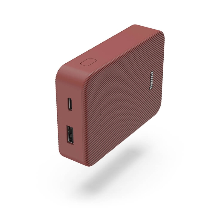 Hama Powerbank Colour 10 10000mAh USB-C+USB-A Röd in de groep SMARTPHONE & TABLETS / Opladers & Kabels / Powerbanks bij TP E-commerce Nordic AB (C71533)