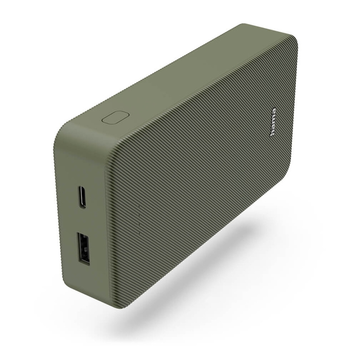 Hama Powerbank Colour 20 20000mAh USB-C+USB-A Grön in de groep SMARTPHONE & TABLETS / Opladers & Kabels / Powerbanks bij TP E-commerce Nordic AB (C71535)