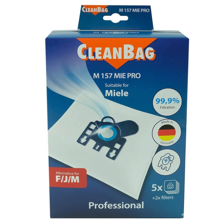 CLEANBAG Dammsugarpåse M 157 MIE 5+2 Pro in de groep HUISHOUDEN & TUIN / Schoonmaakproducten / Stofzuigers & Accessoires / Accessoires / Stofzuigerzakken bij TP E-commerce Nordic AB (C71539)