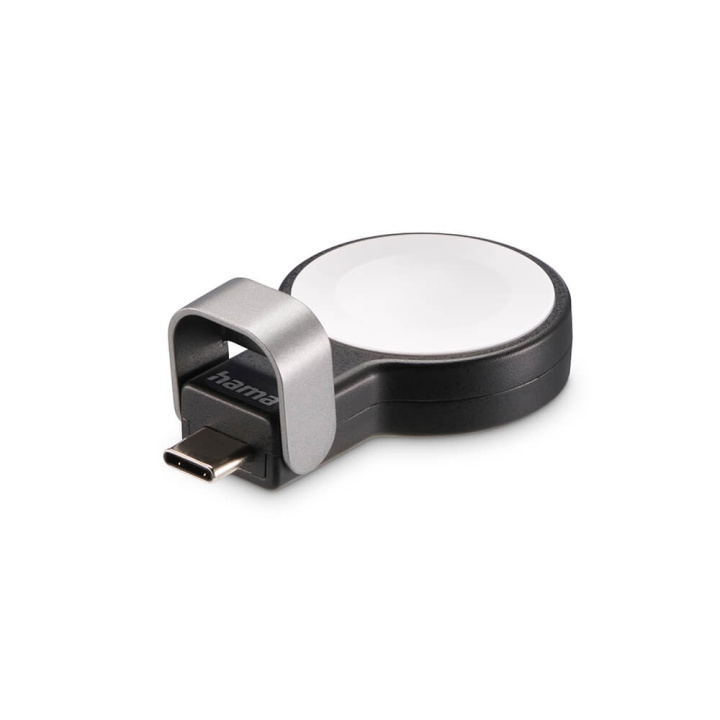 Hama Laddare Trådlös för Apple Watch USB-C Svart in de groep SMARTPHONE & TABLETS / Opladers & Kabels / Draadloze Qi-oplader bij TP E-commerce Nordic AB (C71548)