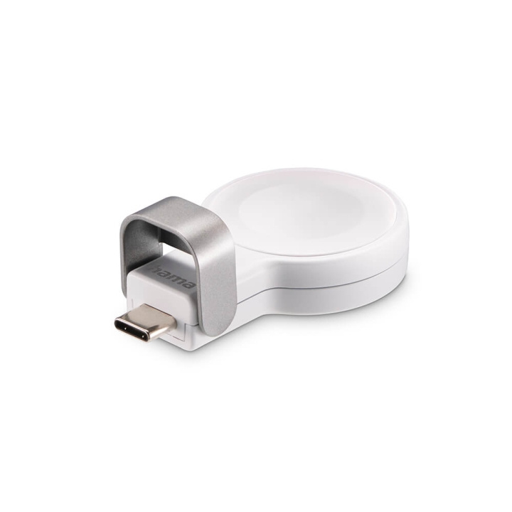 Hama Laddare Trådlös för Apple Watch USB-C Vit in de groep SMARTPHONE & TABLETS / Opladers & Kabels / Draadloze Qi-oplader bij TP E-commerce Nordic AB (C71549)