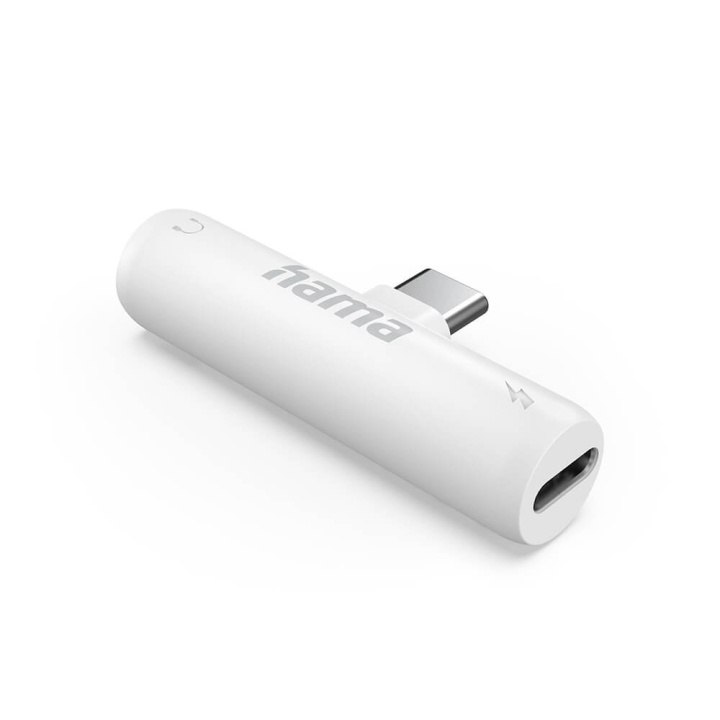 Hama Adapter Audio USB-C Vit in de groep SMARTPHONE & TABLETS / Opladers & Kabels / Adapters bij TP E-commerce Nordic AB (C71550)