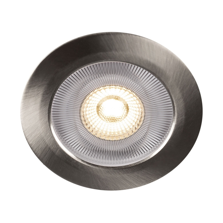 Llitt Alice 12V Infälld downlight 2700K IP44 340lm Borstad stål 1-pack in de groep HOME ELECTRONICS / Verlichting / Plafondverlichting bij TP E-commerce Nordic AB (C71890)