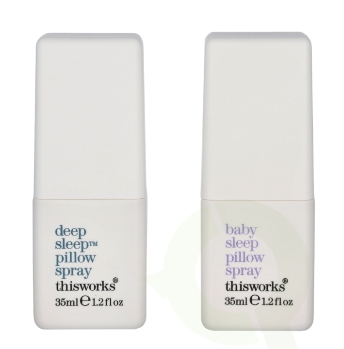 This Works Deep Sleep Parent & Baby Pillow Spray Duo Set 70 ml 2x35ml in de groep BEAUTY & HEALTH / Geuren & Parfum / Overige geuren / Geurverspreider bij TP E-commerce Nordic AB (C71935)