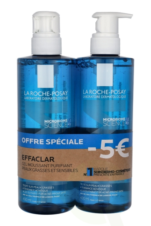 La Roche LRP Effaclar Purifying Foaming Gel Duo Set 800 ml 2x400ml in de groep BEAUTY & HEALTH / Huidsverzorging / Gezicht / Schoonmaak bij TP E-commerce Nordic AB (C72019)