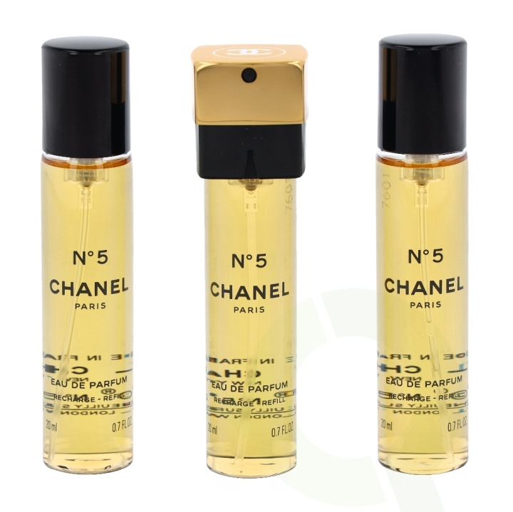 Chanel No 5 Giftset 60 ml 3x20ml - Edp Spray Refill in de groep BEAUTY & HEALTH / Cadeausets / Cadeausets voor haar bij TP E-commerce Nordic AB (C72146)