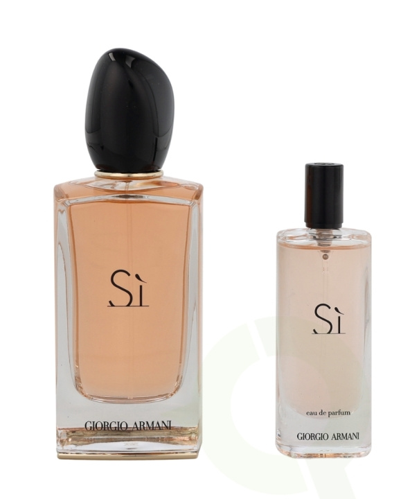 Armani Si Giftset 115 ml Edp Spray 100ml/Edp Spray 15ml in de groep BEAUTY & HEALTH / Geuren & Parfum / Parfum / Parfum voor haar bij TP E-commerce Nordic AB (C72484)