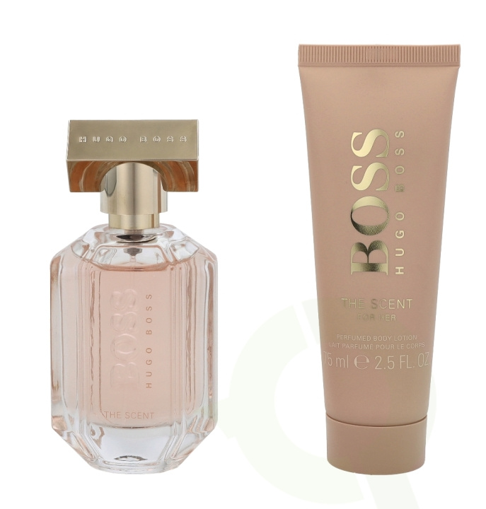 Hugo Boss The Scent For Her Giftset 125 ml Edp Spray 50ml/Body Lotion 75ml in de groep BEAUTY & HEALTH / Cadeausets / Cadeausets voor haar bij TP E-commerce Nordic AB (C72694)