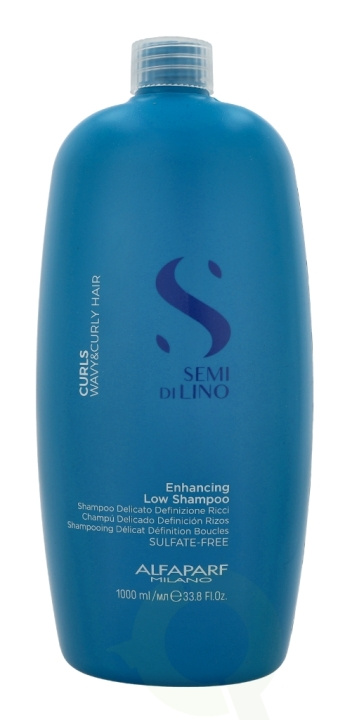 Alfaparf Semi Di Lino Curls Enhancing Low Shampoo 1000 ml in de groep BEAUTY & HEALTH / Haar & Styling / Haarverzorging / Shampoo bij TP E-commerce Nordic AB (C73055)