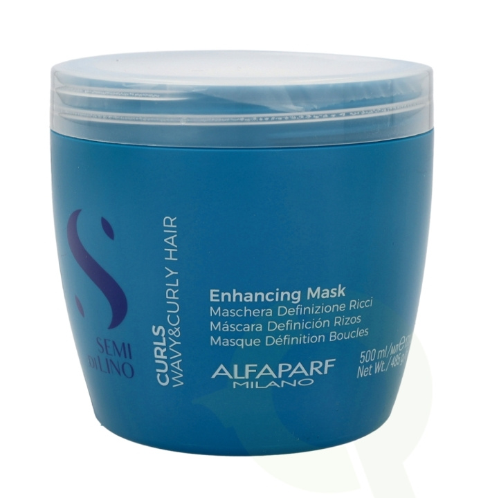 Alfaparf Semi Di Lino Curls Enhancing Masker 500 ml in de groep BEAUTY & HEALTH / Haar & Styling / Haarverzorging / Haarmasker bij TP E-commerce Nordic AB (C73059)