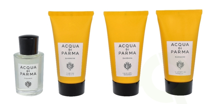 Acqua Di Parma Barbiere Daily Ritual 140 ml Edc Spray20ml/Shaving Cream 40ml/Face Wash40ml/Face Cream40ml in de groep BEAUTY & HEALTH / Cadeausets / Cadeausets voor hem bij TP E-commerce Nordic AB (C73335)