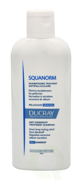 Ducray Squanorm Anti-Dandruff Treatment Shampoo 200 ml Dry in de groep BEAUTY & HEALTH / Haar & Styling / Haarverzorging / Shampoo bij TP E-commerce Nordic AB (C73336)