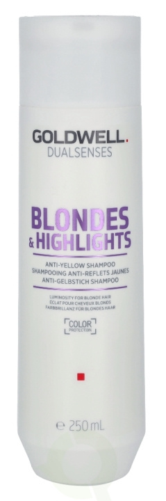 Goldwell Dualsenses Blondes & Highlights Anti-Yellow Shampoo 250 ml Luminosity For Blonde Hair in de groep BEAUTY & HEALTH / Haar & Styling / Haarverzorging / Haarverf / Zilvershampoo bij TP E-commerce Nordic AB (C73387)