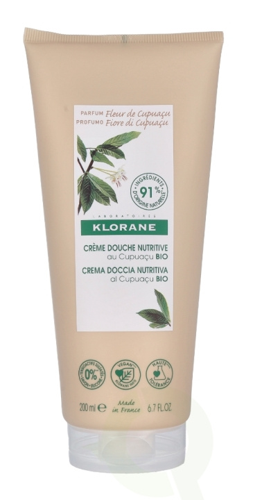 Klorane Shower Cream With Organic Cupuacu Flower 200 ml in de groep BEAUTY & HEALTH / Huidsverzorging / Lichaamsverzorging / Bad- en douchegels bij TP E-commerce Nordic AB (C73475)