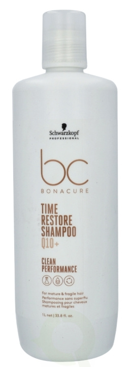 Schwarzkopf Bonacure Q10+ Time Restore Shampoo 1000 ml in de groep BEAUTY & HEALTH / Haar & Styling / Haarverzorging / Shampoo bij TP E-commerce Nordic AB (C73796)