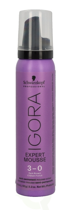 Schwarzkopf Igora Expert Mousse 100 ml 3-0 in de groep BEAUTY & HEALTH / Haar & Styling / Hair styling / Haarmousse bij TP E-commerce Nordic AB (C73825)