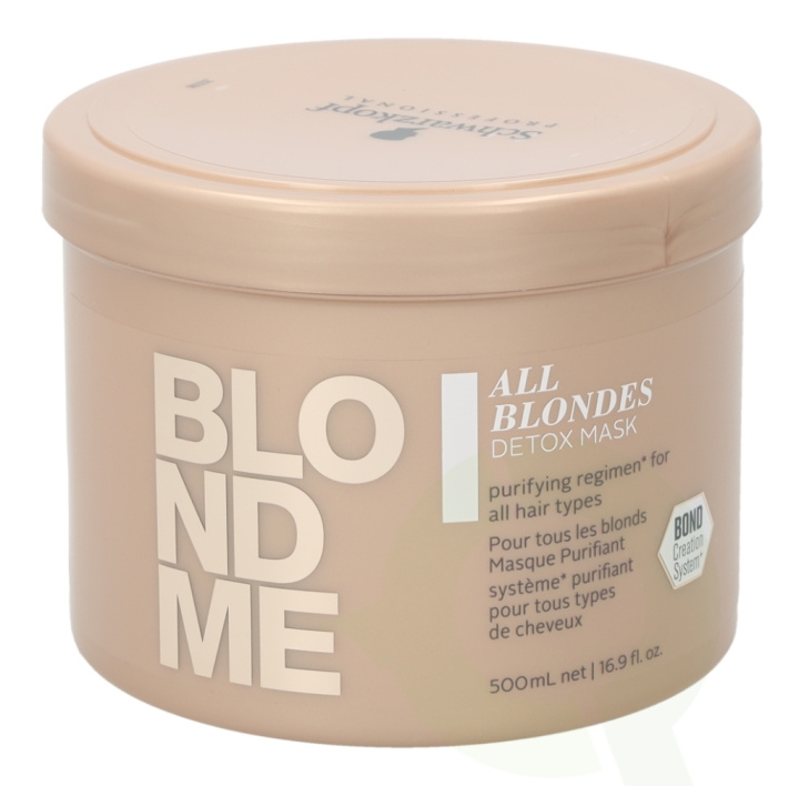 Schwarzkopf Blond Me All Blondes Detox Mask 500 ml For All Hair Types in de groep BEAUTY & HEALTH / Haar & Styling / Haarverzorging / Haarmasker bij TP E-commerce Nordic AB (C73837)