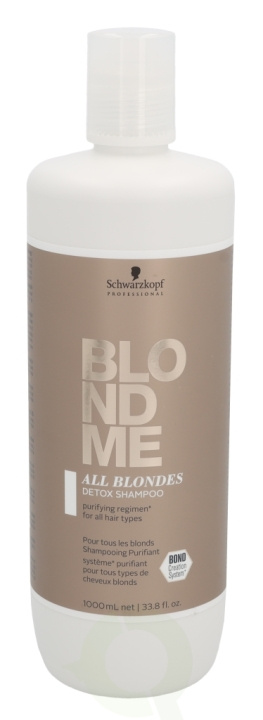 Schwarzkopf Blond Me All Blondes Detox Shampoo 1000 ml For All Hair Types in de groep BEAUTY & HEALTH / Haar & Styling / Haarverzorging / Shampoo bij TP E-commerce Nordic AB (C73839)