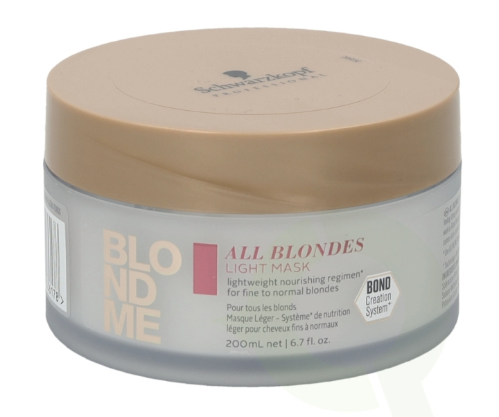 Schwarzkopf Blond Me All Blondes Light Mask 200 ml in de groep BEAUTY & HEALTH / Haar & Styling / Haarverzorging / Haarmasker bij TP E-commerce Nordic AB (C73840)