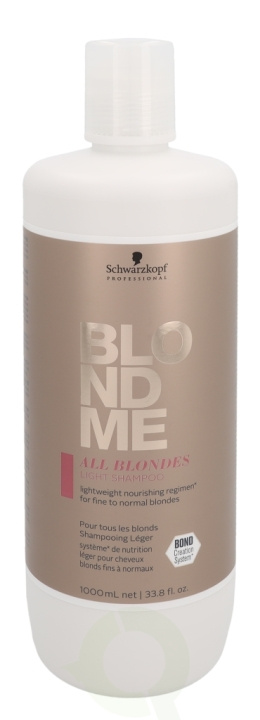 Schwarzkopf Blond Me All Blondes Light Shampoo 1000 ml For Fine To Normal Blondes in de groep BEAUTY & HEALTH / Haar & Styling / Haarverzorging / Shampoo bij TP E-commerce Nordic AB (C73842)