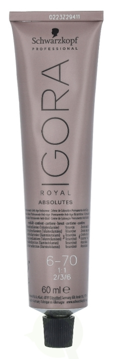 Schwarzkopf Igora Royal Absolutes Permanent Color Creme 60 ml 6-70 in de groep BEAUTY & HEALTH / Haar & Styling / Haarverzorging / Haarverf / Haarverf & Kleurbommen bij TP E-commerce Nordic AB (C73852)