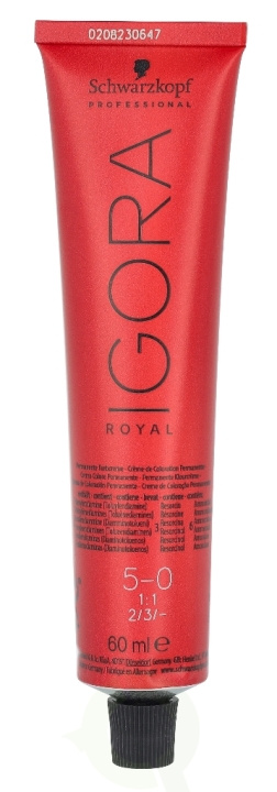 Schwarzkopf Igora Royal Permanent Color Creme 60 ml 5-0 in de groep BEAUTY & HEALTH / Haar & Styling / Haarverzorging / Haarverf / Haarverf & Kleurbommen bij TP E-commerce Nordic AB (C73860)