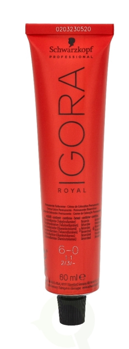 Schwarzkopf Igora Royal Permanent Color Creme 60 ml 6-0 in de groep BEAUTY & HEALTH / Haar & Styling / Haarverzorging / Haarverf / Haarverf & Kleurbommen bij TP E-commerce Nordic AB (C73861)