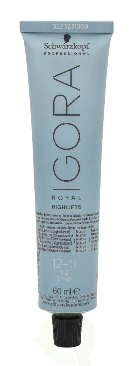 Schwarzkopf Igora Royal Permanent Color Creme 60 ml 12-0 in de groep BEAUTY & HEALTH / Haar & Styling / Haarverzorging / Haarverf / Haarverf & Kleurbommen bij TP E-commerce Nordic AB (C73862)