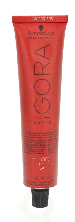 Schwarzkopf Igora Royal Permanent Color Creme 60 ml 5-00 in de groep BEAUTY & HEALTH / Haar & Styling / Haarverzorging / Haarverf / Haarverf & Kleurbommen bij TP E-commerce Nordic AB (C73863)