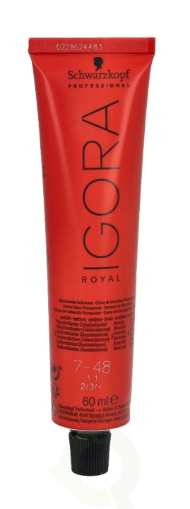 Schwarzkopf Igora Royal Permanent Color Creme 60 ml 7-48 in de groep BEAUTY & HEALTH / Haar & Styling / Haarverzorging / Haarverf / Haarverf & Kleurbommen bij TP E-commerce Nordic AB (C73868)