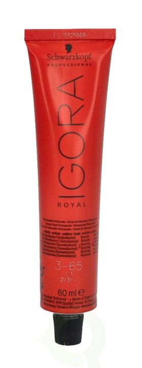 Schwarzkopf Igora Royal Permanent Color Creme 60 ml 3-65 in de groep BEAUTY & HEALTH / Haar & Styling / Haarverzorging / Haarverf / Haarverf & Kleurbommen bij TP E-commerce Nordic AB (C73870)