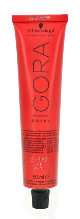 Schwarzkopf Igora Royal Permanent Color Creme 60 ml 5-99 in de groep BEAUTY & HEALTH / Haar & Styling / Haarverzorging / Haarverf / Haarverf & Kleurbommen bij TP E-commerce Nordic AB (C73871)