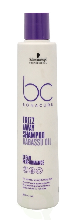 Schwarzkopf Bonacure Frizz Away Shampoo 250 ml For Coarse, Unruly & Frizzy Hair in de groep BEAUTY & HEALTH / Haar & Styling / Haarverzorging / Shampoo bij TP E-commerce Nordic AB (C73903)