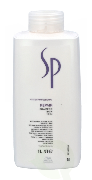 Wella SP - Repair Shampoo 1000 ml For Damaged Hair in de groep BEAUTY & HEALTH / Haar & Styling / Haarverzorging / Shampoo bij TP E-commerce Nordic AB (C73937)