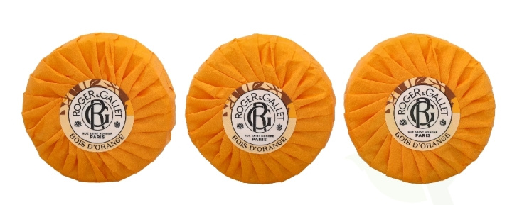 Roger & Gallet Bois D\'Orange Soap Bar Set 300 g 3x100gr in de groep BEAUTY & HEALTH / Huidsverzorging / Lichaamsverzorging / Geurende zeep bij TP E-commerce Nordic AB (C74526)