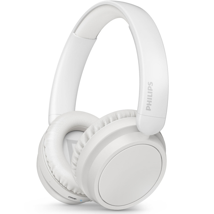 Philips TAH5209WT Trådlösa over-ear-hörlurar, Överlägsen komfort, bra ljud och upp till 65h speltid. Vita in de groep HOME ELECTRONICS / Audio & Beeld / Koptelefoon & Accessoires / Koptelefoon bij TP E-commerce Nordic AB (C74673)