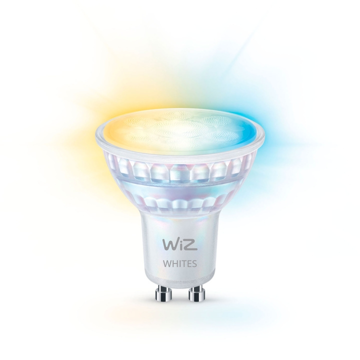 WiZ WiFi Smart LED GU10 50W 345lm Varm-kallvit 1-pack in de groep HOME ELECTRONICS / Verlichting / LED-lampen bij TP E-commerce Nordic AB (C74690)