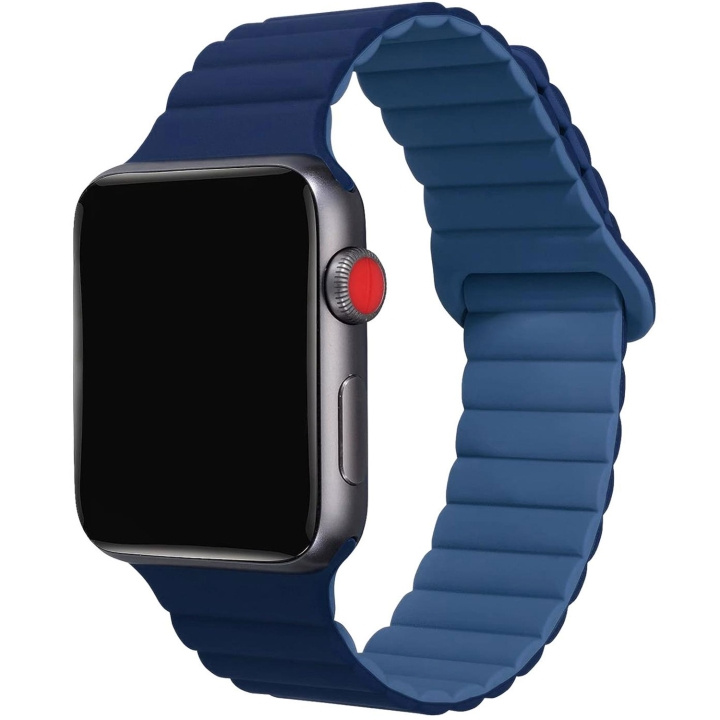 Celly Armband till Apple Watch 42/44/45mm Magnetiskt Blå in de groep SMARTPHONE & TABLETS / Training, thuis & vrije tijd / Apple Watch & Accessoires / Accessoires bij TP E-commerce Nordic AB (C74703)