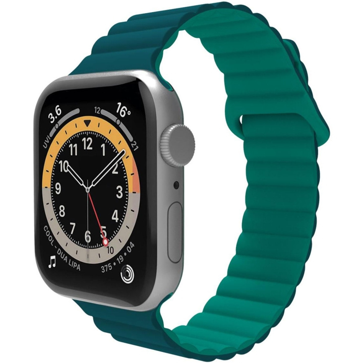 Celly Armband till Apple Watch 42/44/45mm Magnetiskt Grön in de groep SMARTPHONE & TABLETS / Training, thuis & vrije tijd / Apple Watch & Accessoires / Accessoires bij TP E-commerce Nordic AB (C74704)