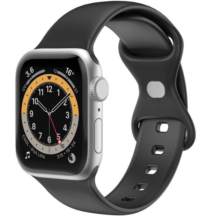 Celly Armband till Apple Watch 38/40/41mm Silikon Svart in de groep SMARTPHONE & TABLETS / Training, thuis & vrije tijd / Apple Watch & Accessoires / Accessoires bij TP E-commerce Nordic AB (C74706)