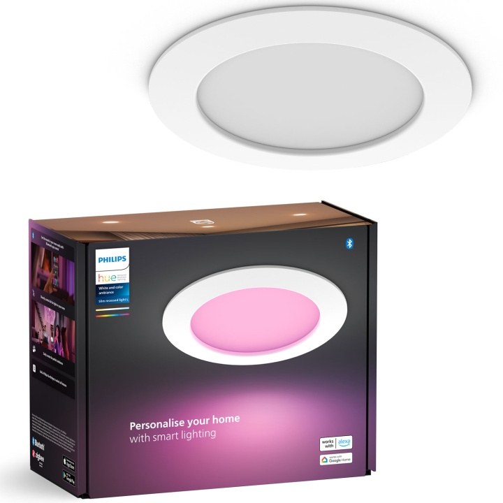 Philips Hue Slim Downlight L 170mm White and Color Ambiance Vit 1-pack in de groep HOME ELECTRONICS / Verlichting / Plafondverlichting bij TP E-commerce Nordic AB (C74718)